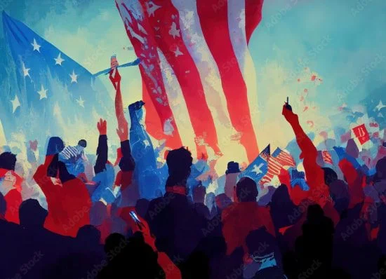 Visual representation of personal freedom concepts